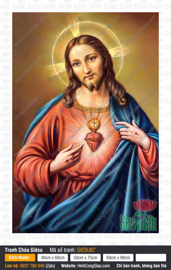 Hình Đức Chúa Jesus GIESU87 - Hình Công Giáo - Tranh Công Giáo Hình Đức Chúa Jesus GIESU87 - Hình Công Giáo - Tranh Công Giáo