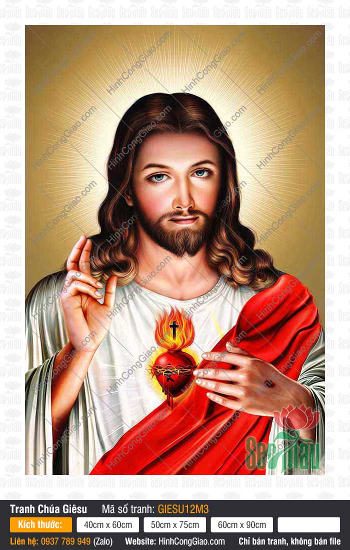 Tranh chúa Jesus GIESU12M3 - Hình Công Giáo - Tranh Công Giáo Tranh chúa Jesus GIESU12M3 - Hình Công Giáo - Tranh Công Giáo